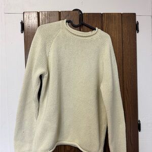 Brandy Melville Cream Crewneck Knit Sweater
